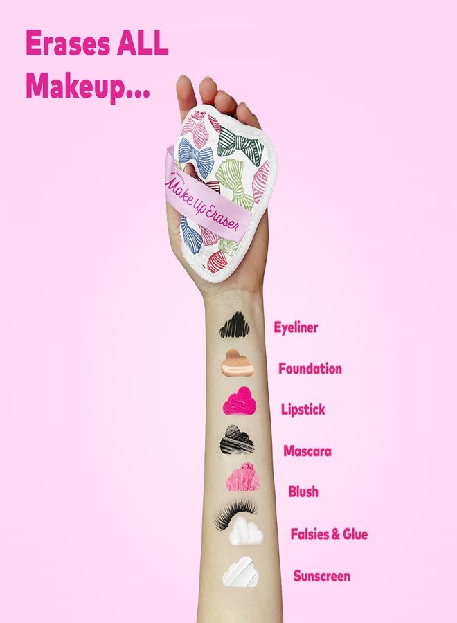 Makeup Eraser The Original MakeUp Eraser 7-Day Set, Erase All Makeup with Just Water, Including Waterproof Mascara, Eyeliner, Foundation, Lipstick, Sunscreen, and More! Fab-Bow-Lous, 7ct. - Image 4